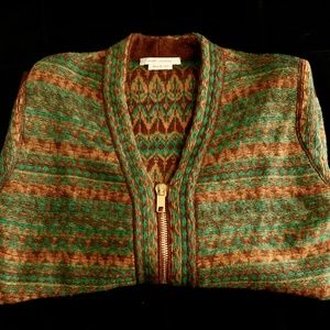 Marc Jacobs - Vintage   Large Wool Cardigan w/Brass Zipper